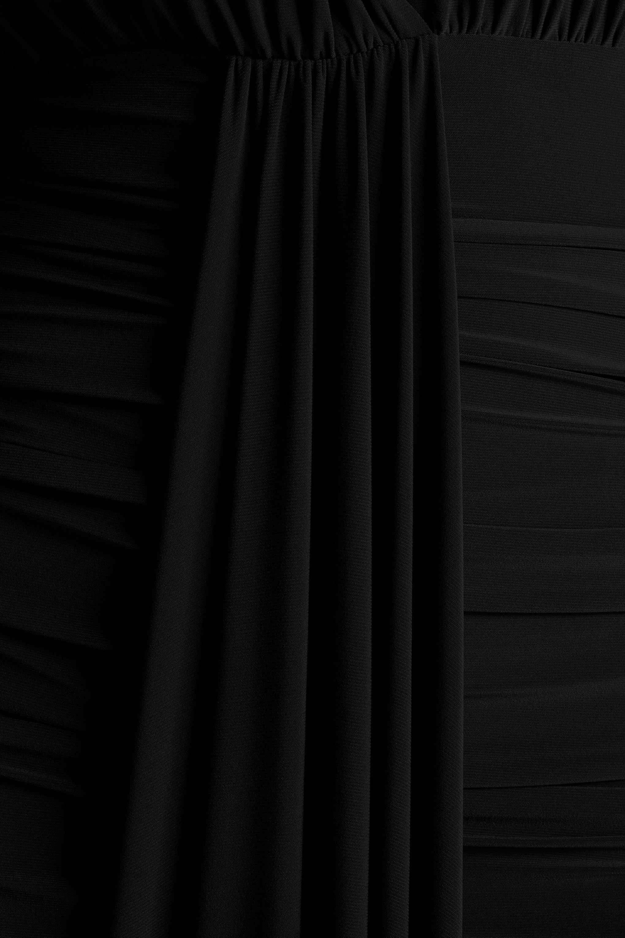 Roselani | Black Halter-Neck Maxi Dress With Open-Back